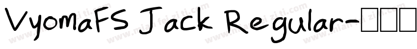 VyomaFS Jack Regular字体转换